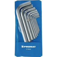 Juego De Llaves Acodadas 10 Uds. Bolsa De PlÁstico Ancho De