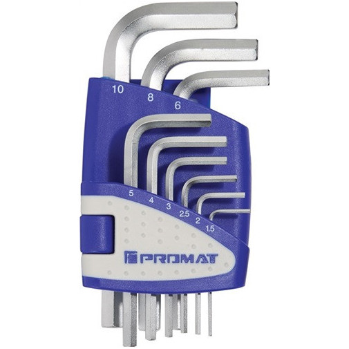 Juego De Llaves Allen Acodadas 9 Uds. Contenedor De PlÁstico