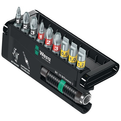 Surtido De Puntas Bit-check 10 Bitorsion 1 10 Uds. Ranura/ph