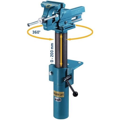 Regulador De Altura Heuer Lift Para Ancho De Mordaza 120 Mm