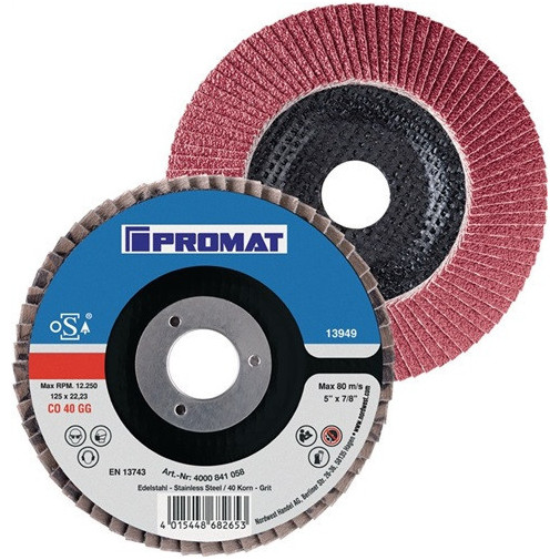 Disco Abrasivo De LÁminas DiÁm. 115 Mm GranulaciÓn 80 CÓnico