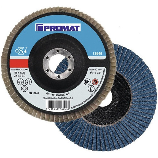 Disco Abrasivo De LÁminas CordÓn De Soldadura DiÁm. 125 Mm G