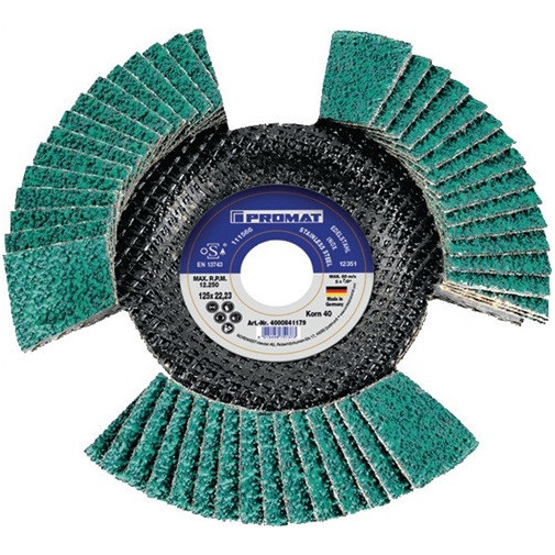 Disco Abrasivo De LÁminas DiÁm. 115 Mm GranulaciÓn 40 CÓnico