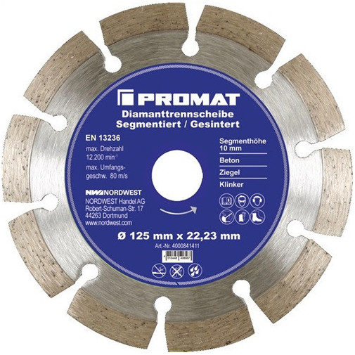 Disco De Corte Diamantado DiÁm. 180 Mm PerforaciÓn 22,23 Mm