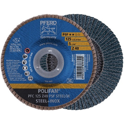 Disco Abrasivo De LÁminas Polifan Z Psf Steelox DiÁm. 115 Mm