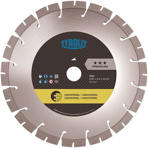 Disco De Corte Diamantado Dcu Premium DiÁm. 230 Mm Perforaci