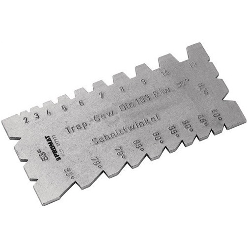 Plantilla Afilado Herramientas P. Roscas Roscas Trapezoid.,