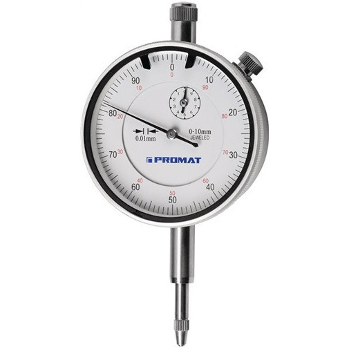 Reloj Comparador Din 878 10 Mm Lectura 0,01 Mm Promat