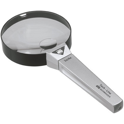 Lupa Manual Tech-line Aumento 2x/4x DiÁm. Lente 90/20 Mm Sch