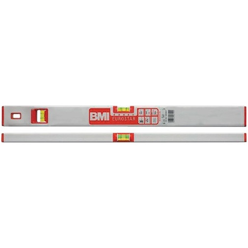 Nivel De Burbuja Eurostar 690 E 180 Cm Aluminio Plateado +-