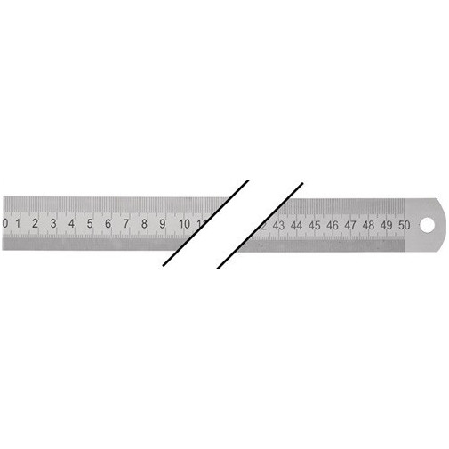 Escala De Acero Longitud 500 Mm Acero Flexible DivisiÓn A =