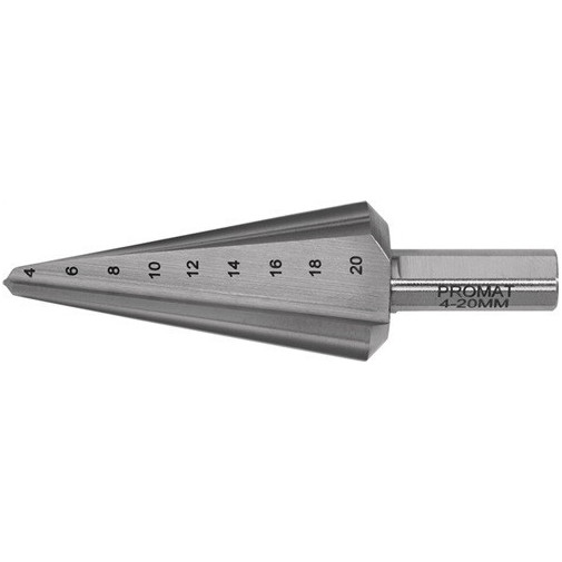 Broca De Escariado De Chapa Área De PerforaciÓn 4-20 Mm Hss