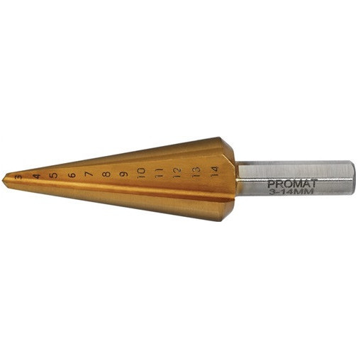 Broca De Escariado De Chapa Área De PerforaciÓn 3-14 Mm Hss