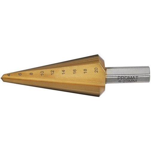 Broca De Escariado De Chapa Área De PerforaciÓn 4-20 Mm Hss