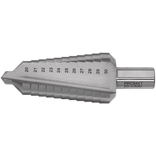 Broca Escalonada Área De PerforaciÓn 20-30 Mm Hss Acanalado