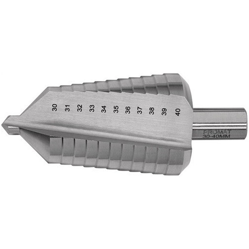 Broca Escalonada Área De PerforaciÓn 30-40 Mm Hss Acanalado