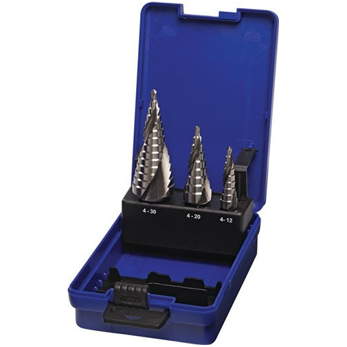 Juego De Brocas Escalonadas DiÁm. 4-12/4-20/4-30 Mm Hss Acan