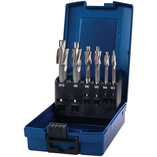 Juego De Avellanadores Planos Din 373 M3-m10 Para Agujero De