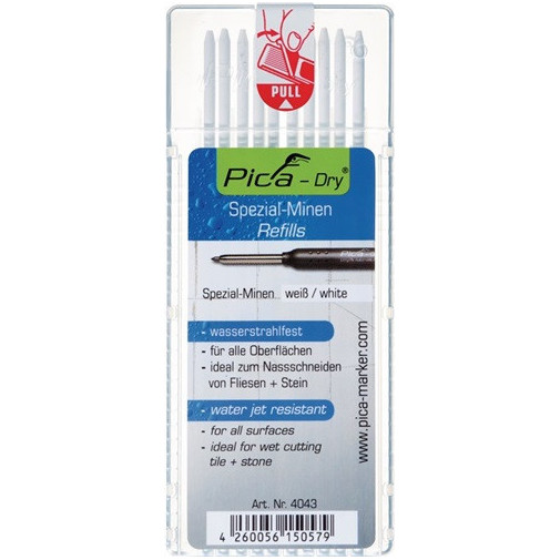 Juego De Minas Pica-dry 10 X Blancas Resistente A Los Chorro