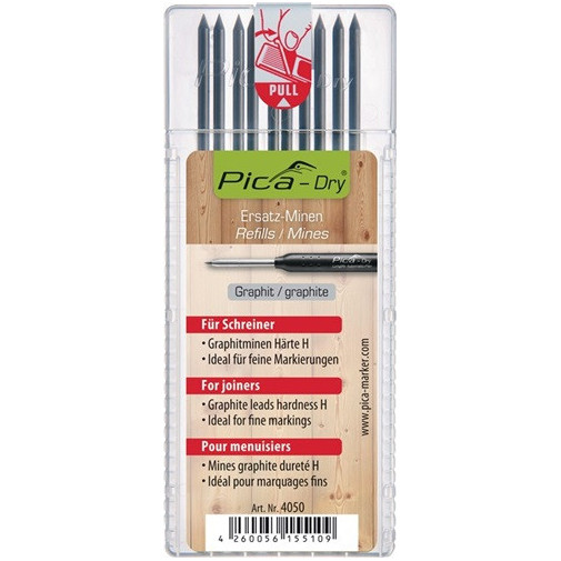 Juego De Minas Pica-dry 10 X Grafito Dureza Especial H Para