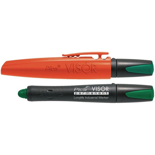 Marcador Industrial Visor Permanent Verde Resistente Al Agua