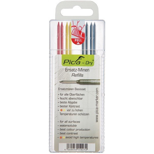 Juego De Minas Pica-dry 4 X Negras, 2 X Rojas, 2 X Amarillas