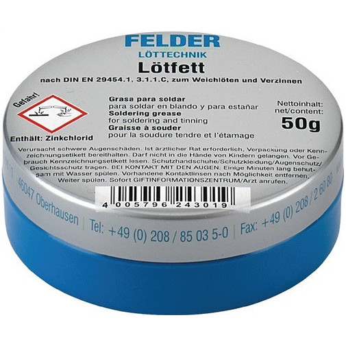 Grasa Para Soldar 100 G Para Soldadura Blanda Felder