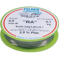 Hilo De Soldar Iso-core Ra 0,5 Mm 100 G Sn95,5ag3,8cu0,7 Fel
