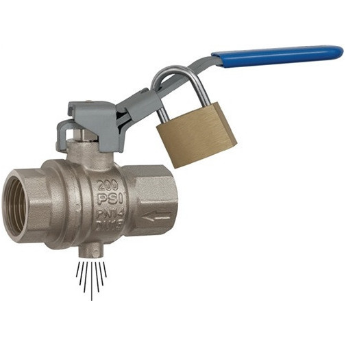 VÁlvula De Bola De Seguridad 20,95 Mm Rp 1/2 Pulg. Rosca Int