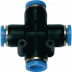 Conector En Cruz Serie Azul 8 Mm L1 22,8 Mm Riegler