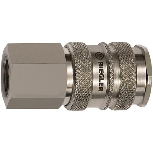 Acoplamiento RÁpido Dn 10 Rosca Int. Acero / LatÓn Niquelado