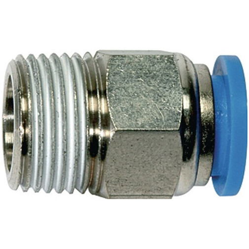 ConexiÓn Roscada Recta Serie Azul Rosca Ext. R 3/8 Pulg. An