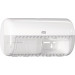 Tork 557000 Dispensador de doble rollo de papel higiénico convencional Elevation / Sistema T4 / Blanco
