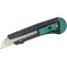 wolfcraft Cúter de cuchillas separables estándar de 18 mm I 4146000 I Cúter de plástico con guía metálica