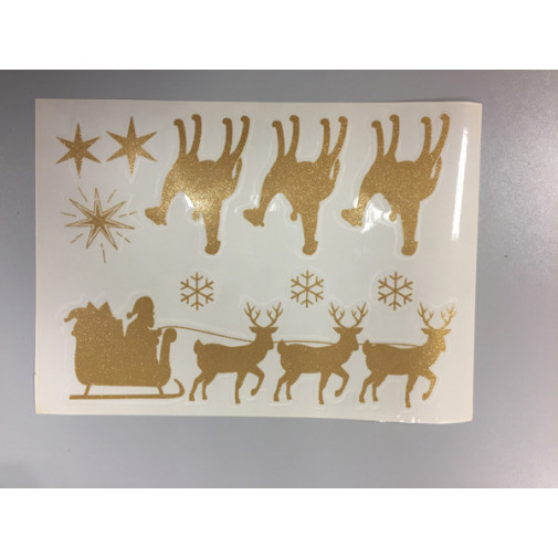 Adhesivo Remov. Papa Noel + Reyes Magos 250x350mm