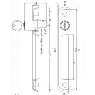 Uñero Pta Con Cerradura Tovic Bl Serie 4151 4151+4150p Blan