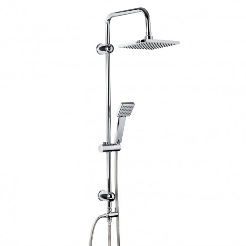 Grifo Ducha Columna 48,0x110,0x20,0cm Soporte Barra + Flexo