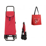 Carro Compra 4r Rojo+bolsa 44 55 L