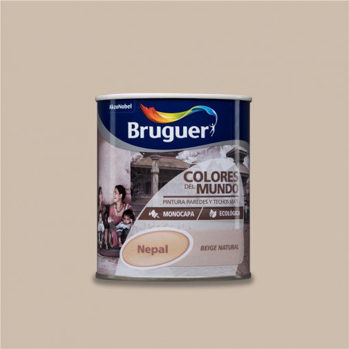 Pintura Plast Mate Int. 750 Ml Be/nat Mono Nepal Bruguer