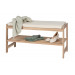 Wenko Banco con Almohadilla Acina, FSC, Madera, Marrón, 90 x 45 x 34 cm