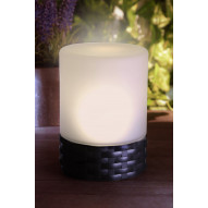 Vela Exter. 10,5 X 14,5cm Solar Ratan Y Cristal Bl Legsgtl10