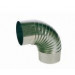 Codo Tubo Estufa 90º 150 Mm Rizado Ac Galv Exojo