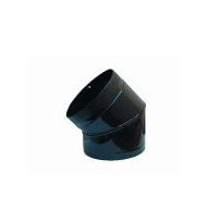 Codo Tubo Estufa 45º 150 Mm A/vit Ne Exojo