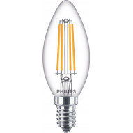 Lampara Led Vela E14 Lc 2700k 806lm Transp Fil 6,5 W