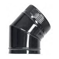 Codo Tubo Estufa 200mm 45º Acero Esmaltable Ne ExoleÑa Exojo