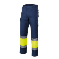 Pantalon Trabajo 2xl Al.vis.  65% Poli 35% Alg Amarillo Fluo