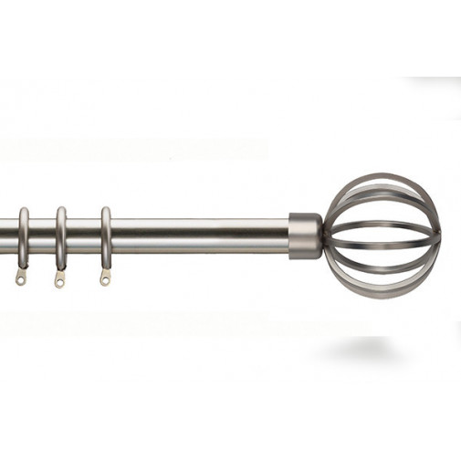 Barra Metal Ext Kit Nevada Niquel 125-245 Cm 2