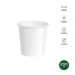 Honest Green Vaso Cartón Biodegradable Mediano 200cc Blanco