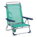 Alco - Silla Cama Playa Aluminio Respaldo Alto Color Azul Turquesa (30 1-670AZ)