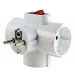 ADAPTADOR RED TRIPLE SCHUKO 16A/250V CON INTERRUPTOR